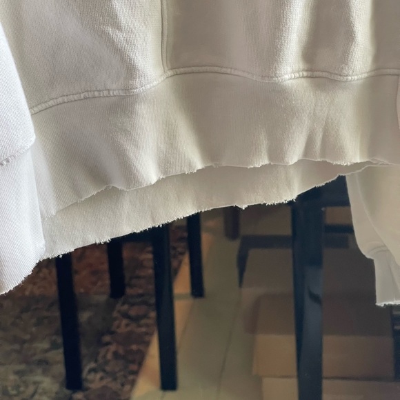 NWT Cotton Citizen 100% Cotton White Cropped Hoodie Size XS - Picture 9 of 10